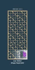 Liar Ahşap Seperatör (Paravan) - KSP-200 100 cm x 210 cm - 10 mm - Altın Yaldız