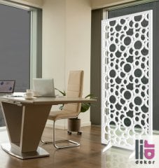 Liar Ahşap Seperatör (Paravan) - KSP-36 100 cm x 210 cm - 10 mm - Altın Yaldız