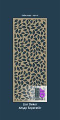 Liar Ahşap Seperatör (Paravan) - KSP-50 100 cm x 210 cm - 10 mm - Altın Yaldız