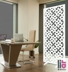 Liar Ahşap Seperatör (Paravan) - KSP-56 100 cm x 210 cm - 10 mm - Altın Yaldız