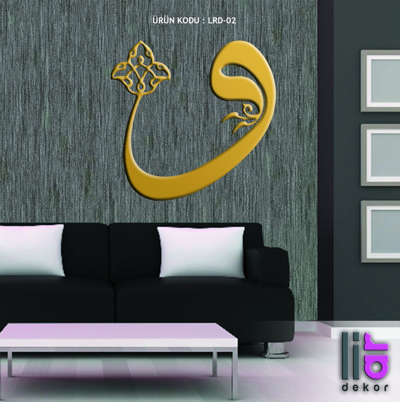 Liar Yaldız Boyalı Vav - LRD-02 Altın Yaldız