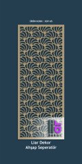 Liar Ahşap Seperatör (Paravan) - KSP-66 100 cm x 210 cm - 10 mm - Altın Yaldız